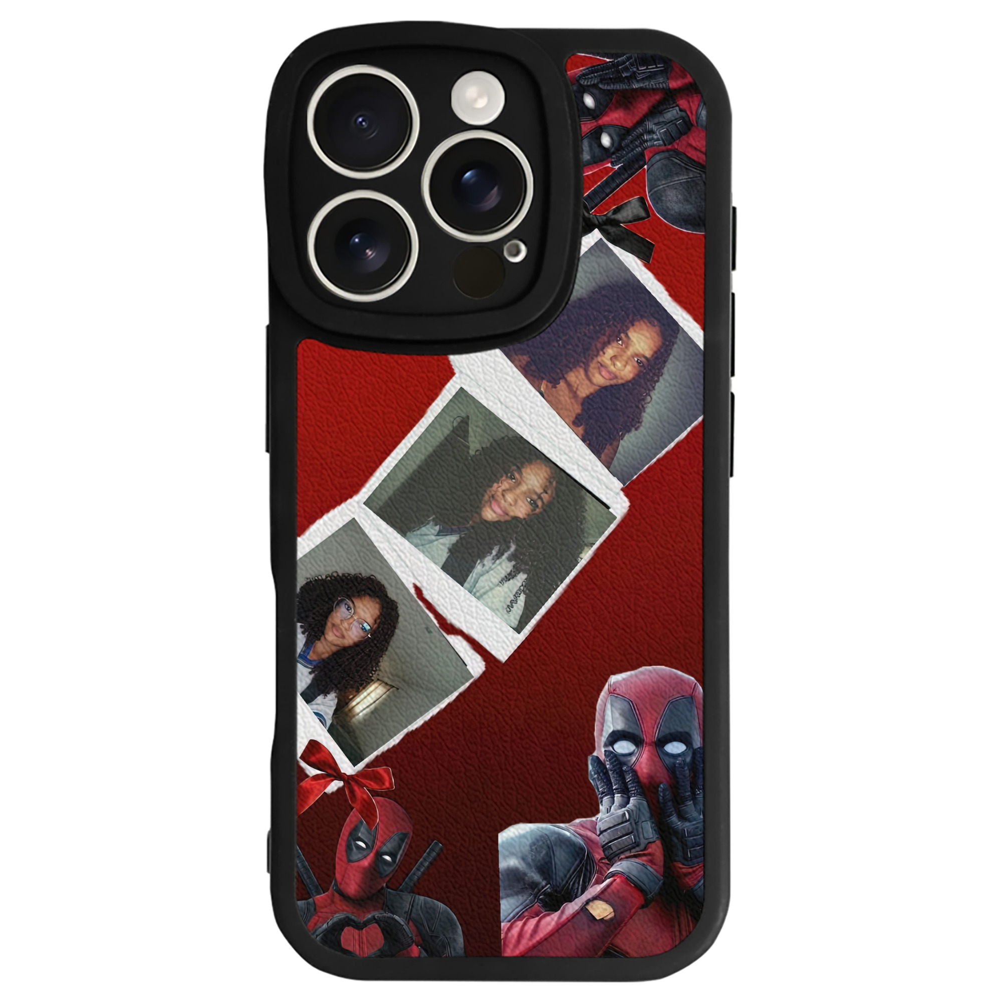 （画像用） Deadpool デッドプール 【iPhone 16シリーズ対応】シリコンスマホケース（レザー調） 材質：シリコン